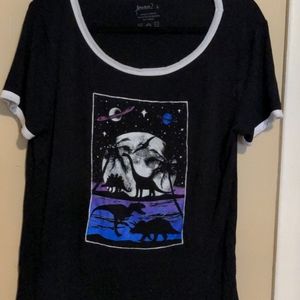 Large women's dinosaur shirt